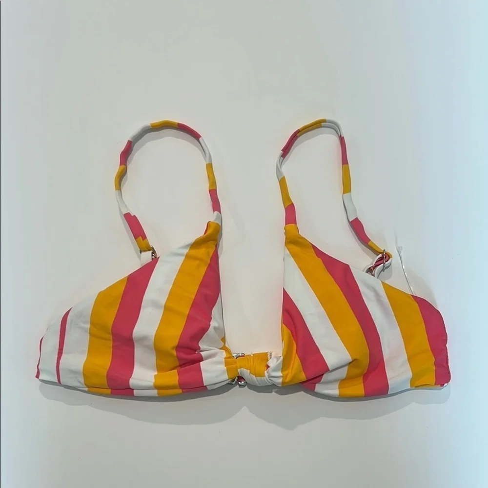 Dippin' Daisy's striped bikini swim top size small new